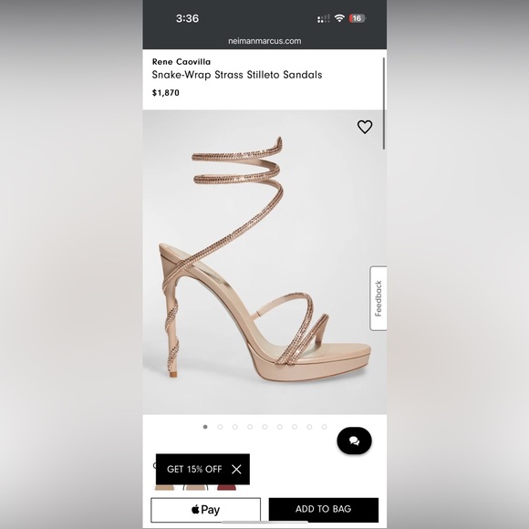 Rene Caovilla Margot 120mm crystal-embellished sandals 38 - Picture 9 of 9